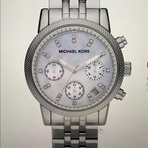 Michael Kors MK5020 Ladies Ritz Silver Watch
